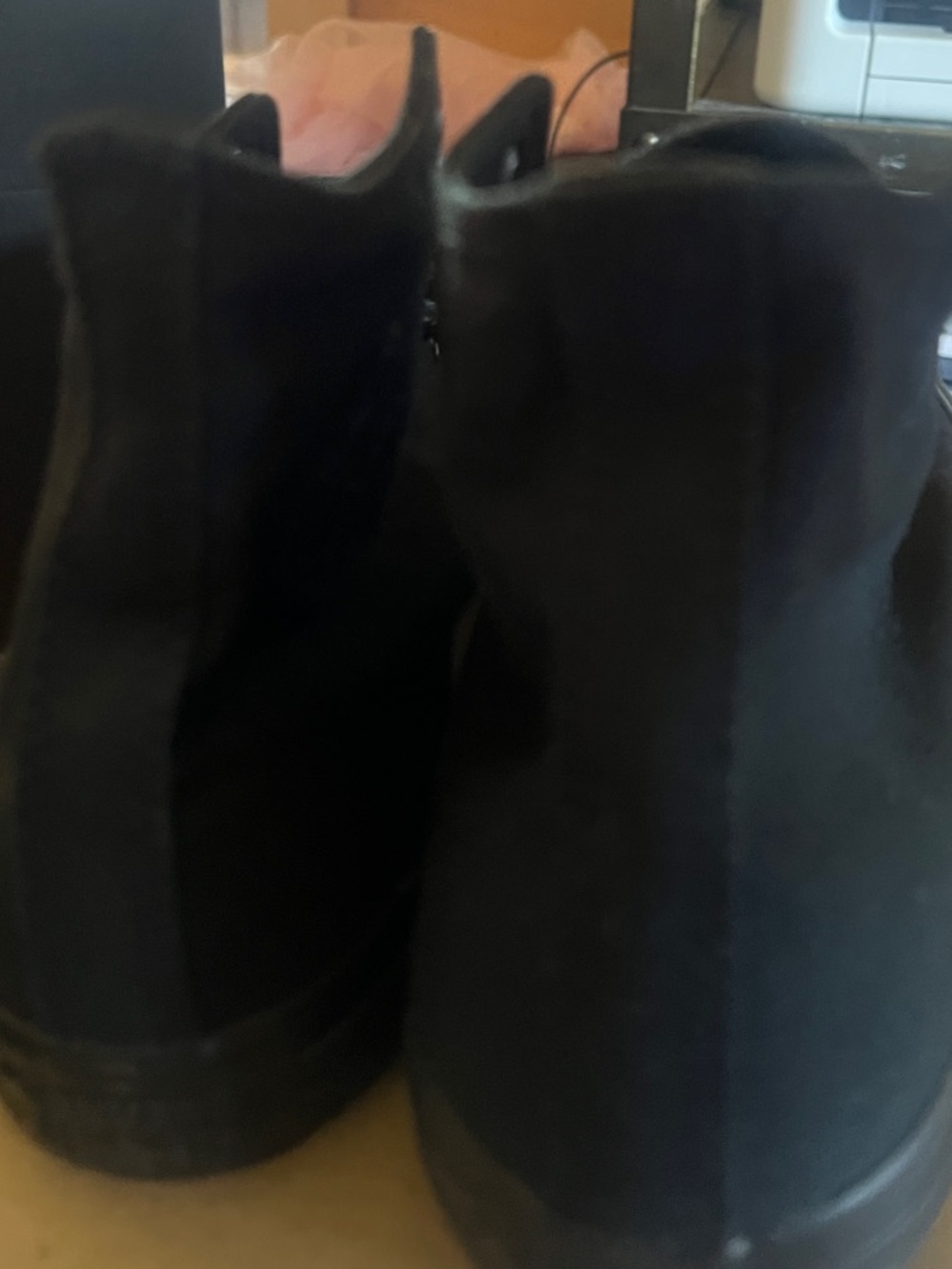 Men's Black High-Top Canvas Sneakers - Picture 6 of 6